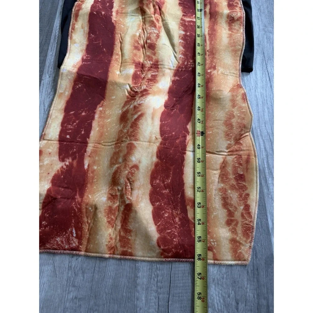 Bacon Strip Costume Adult One Size Funny Food Halloween Party Polyester Novelty